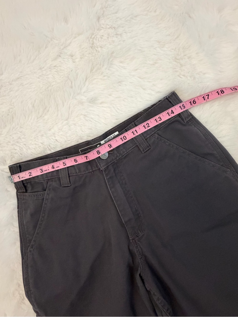 Carhartt Dark Gray Utility Relaxed Fit Men’s Rugged Flex Shorts - Picture 7 of 11